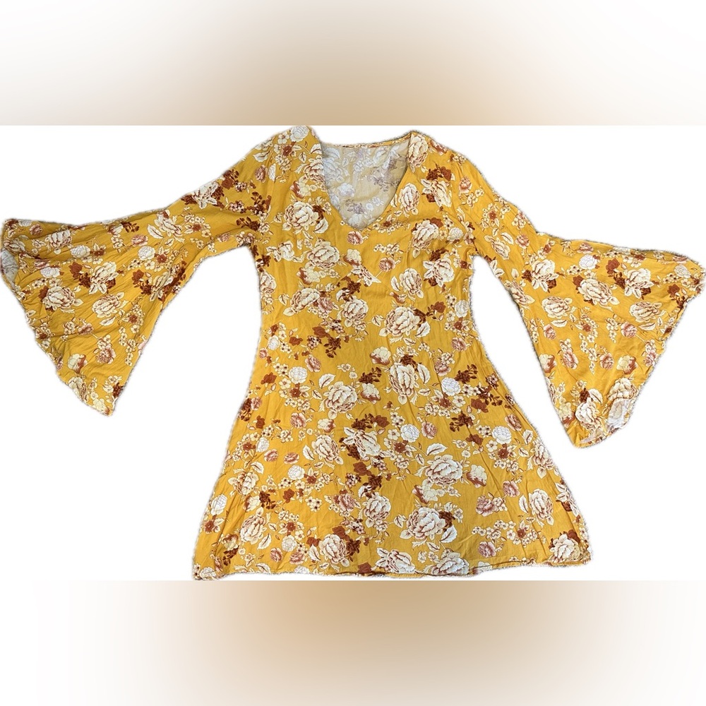 Floral Bell Sleeve Dress
